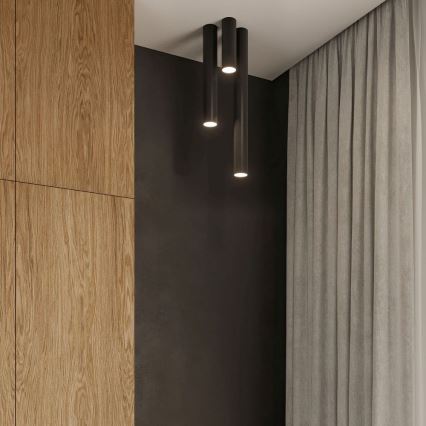 Spotlampe LAGOS 1xGU10/10W/230V 10 cm sort