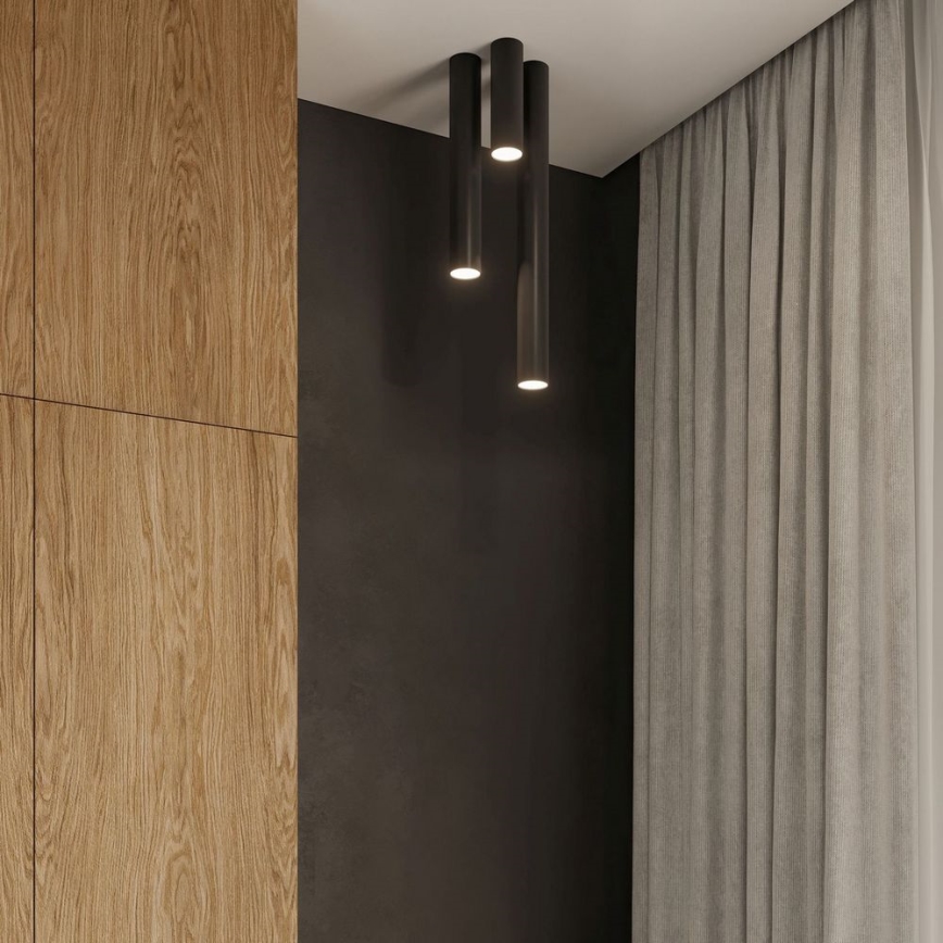 Spotlampe LAGOS 1xGU10/10W/230V 40 cm sort