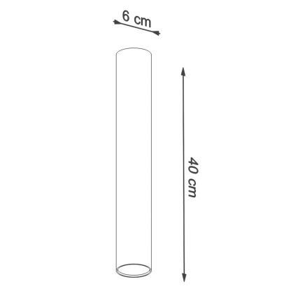 Spotlampe LAGOS 1xGU10/10W/230V 40 cm sort