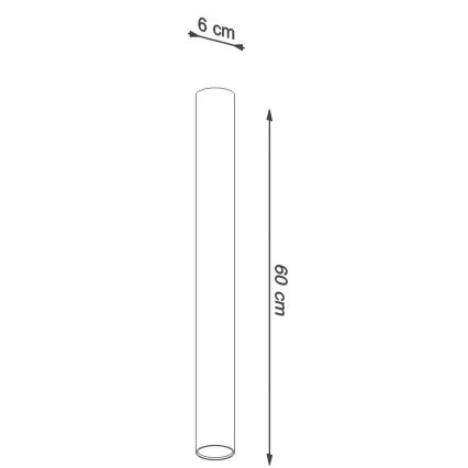 Spotlampe LAGOS 1xGU10/10W/230V 60 cm sort