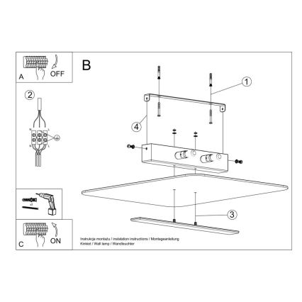 Loftlampe AZALIA 2xG9/40W/230V