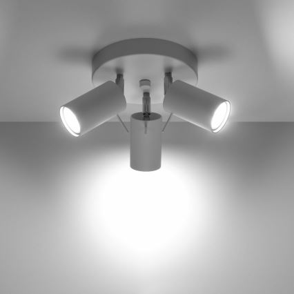 Spotlampe RING 3xGU10/10W/230V hvid