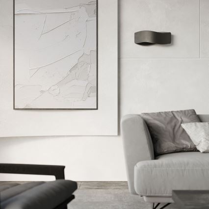 Væglampe TILA 2xG9/40W/230V 40 cm sort