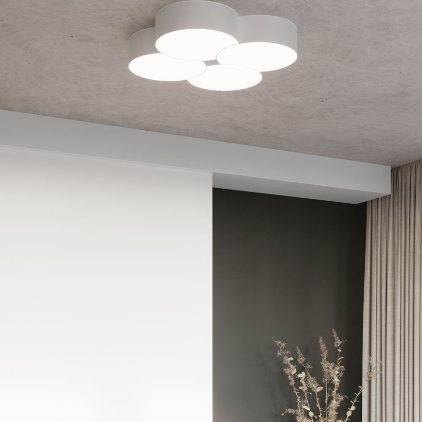 Loftlampe CIRCLE 8xE27/60W/230V hvid