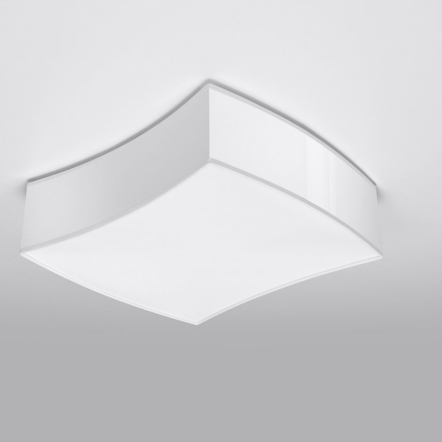 Loftlampe SQUARE 2xE27/60W/230V hvid