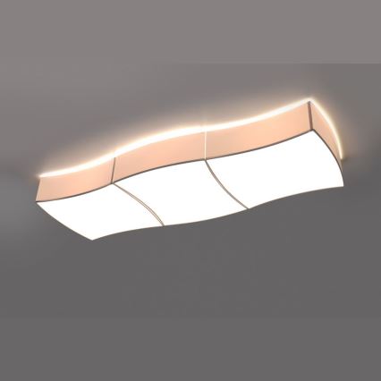 Loftlampe SQUARE 6xE27/60W/230V hvid