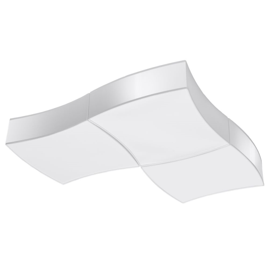Loftlampe SQUARE 6xE27/60W/230V hvid