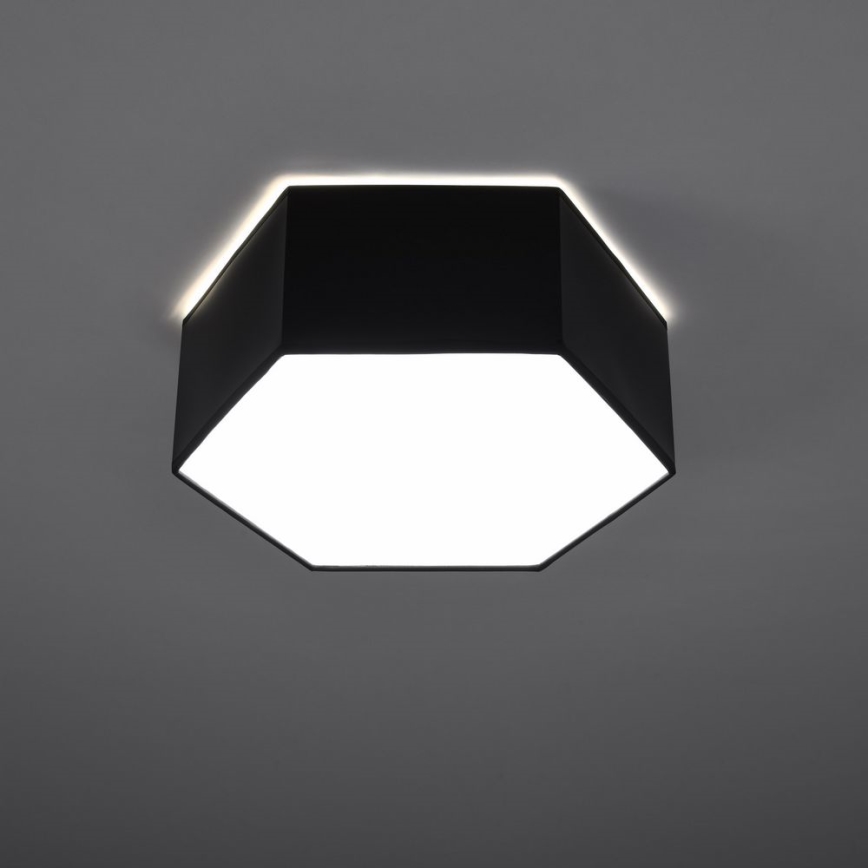 Loftlampe SUNDE 2xE27/60W/230V 11,5 cm sort