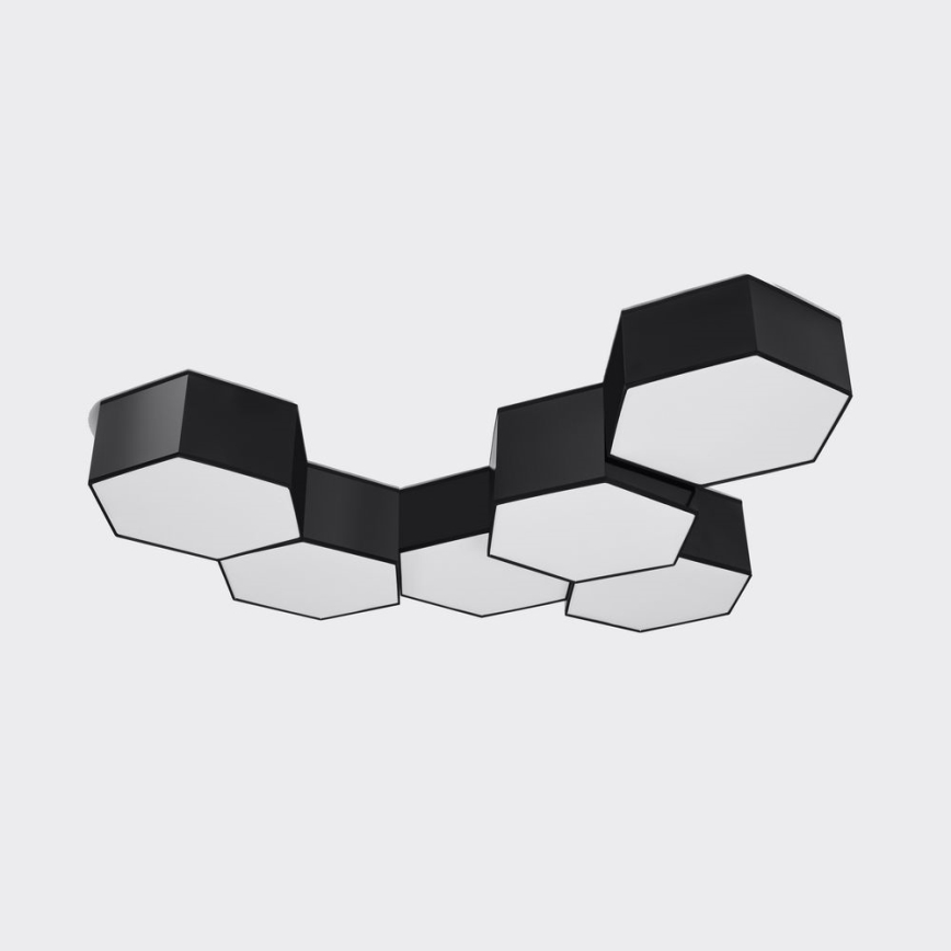 Loftlampe SUNDE 2xE27/60W/230V 11,5 cm sort