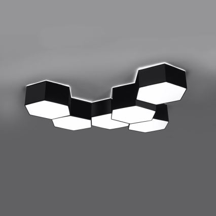 Loftlampe SUNDE 2xE27/60W/230V 11,5 cm sort