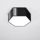 Loftlampe SUNDE 2xE27/60W/230V 13,5 cm sort