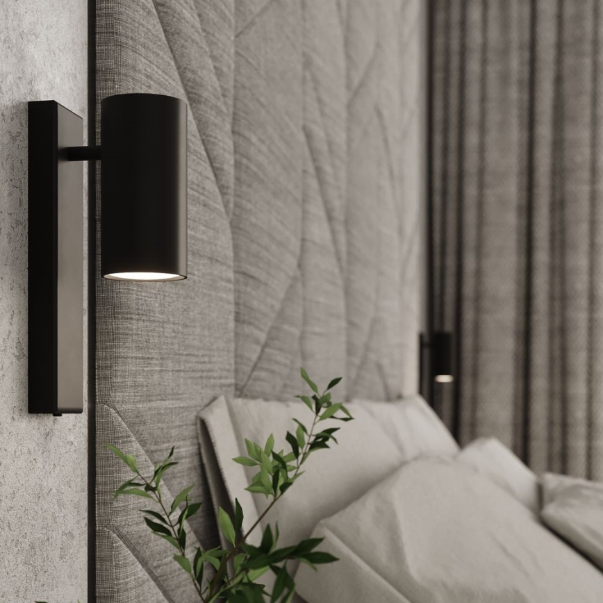 Væglampe UTTI 1xGU10/40W/230V sort