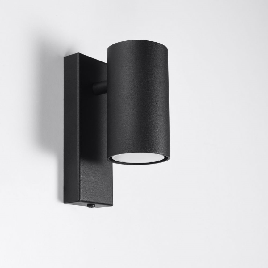 Væglampe UTTI 1xGU10/40W/230V sort
