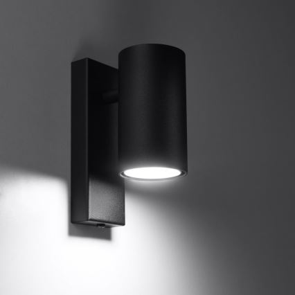 Væglampe UTTI 1xGU10/40W/230V sort