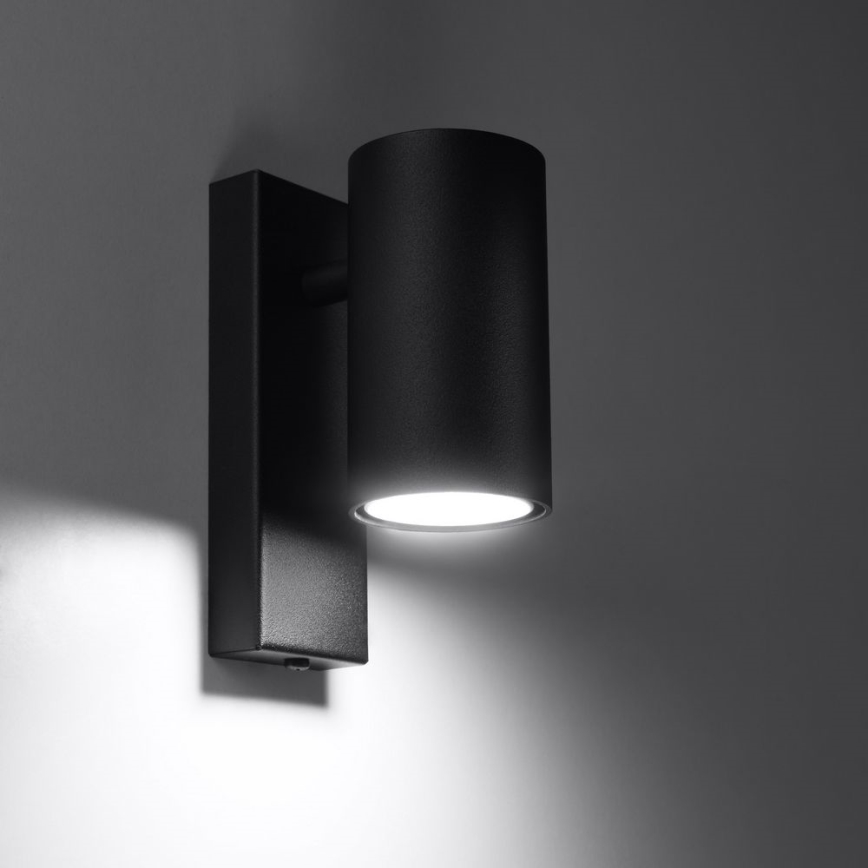 Væglampe UTTI 1xGU10/40W/230V sort
