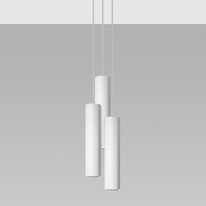 Pendel LAGOS 3xGU10/10W/230V hvid