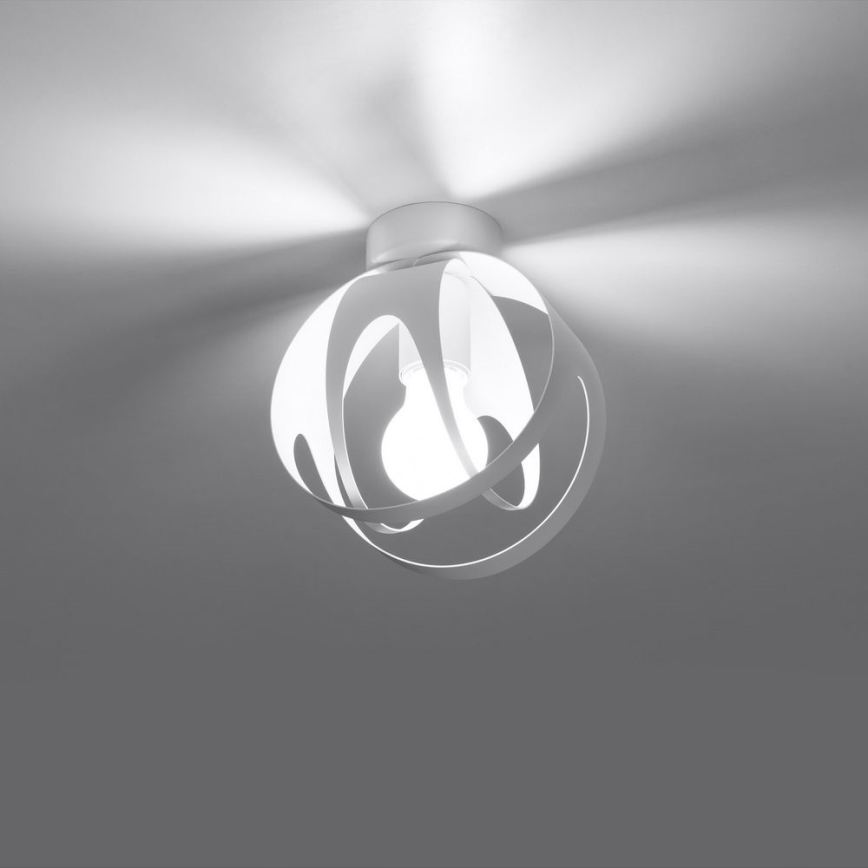 Loftlampe TULOS 1xE27/60W/230V hvid