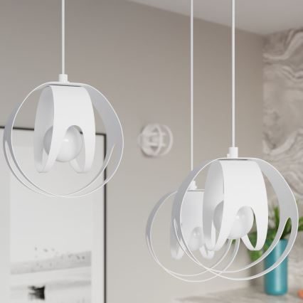 Loftlampe TULOS 1xE27/60W/230V hvid