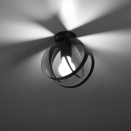 Loftlampe TULOS 1xE27/60W/230V sort