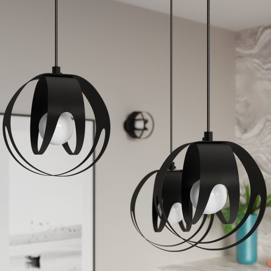 Loftlampe TULOS 1xE27/60W/230V sort