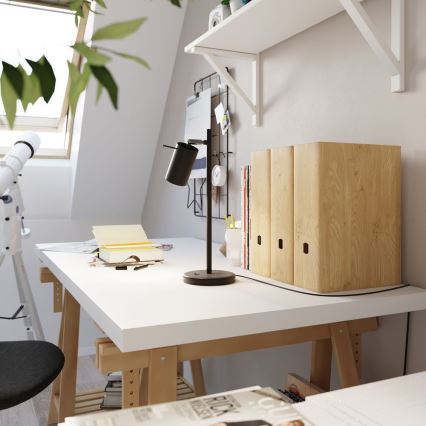 Bordlampe RING 1xGU10/10W/230V sort