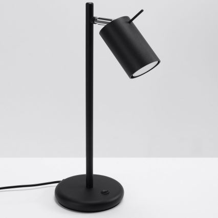 Bordlampe RING 1xGU10/10W/230V sort