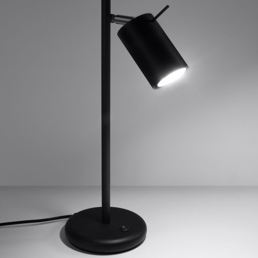Bordlampe RING 1xGU10/10W/230V sort