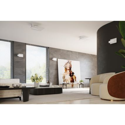 Loftlampe LAPPO 2xE27/15W/230V hvid