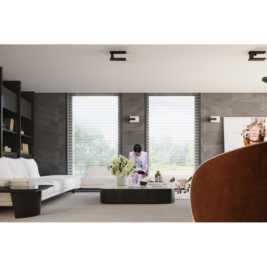 Loftlampe LAPPO 2xE27/15W/230V wenge