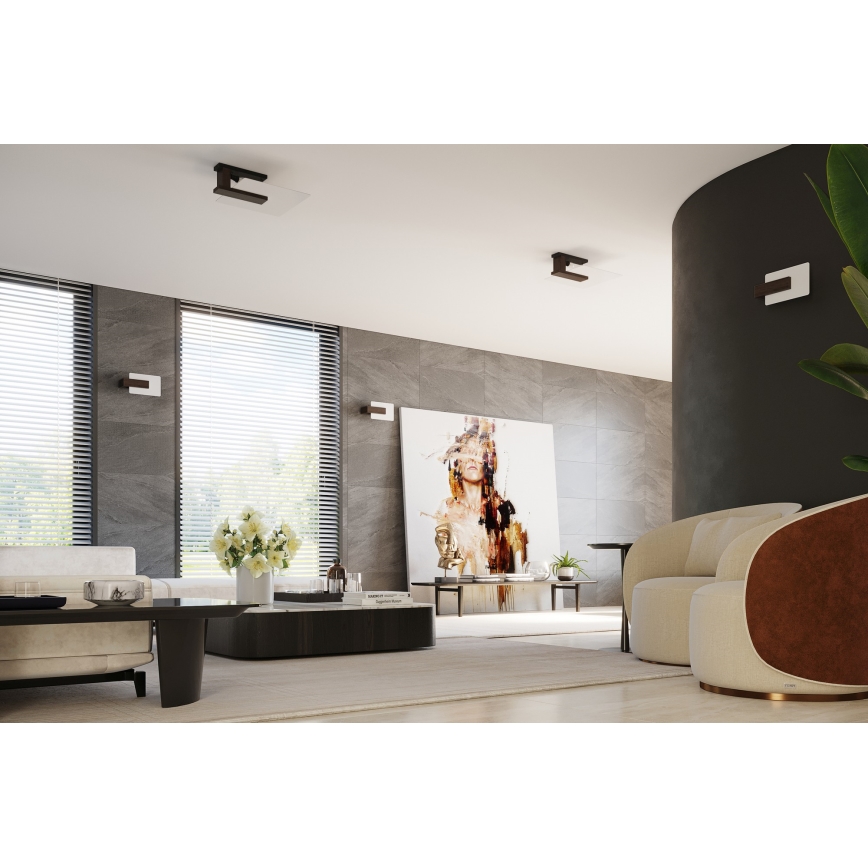 Loftlampe LAPPO 2xE27/15W/230V wenge