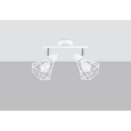 Spotlampe ARTEMIS 2xE14/40W/230V hvid