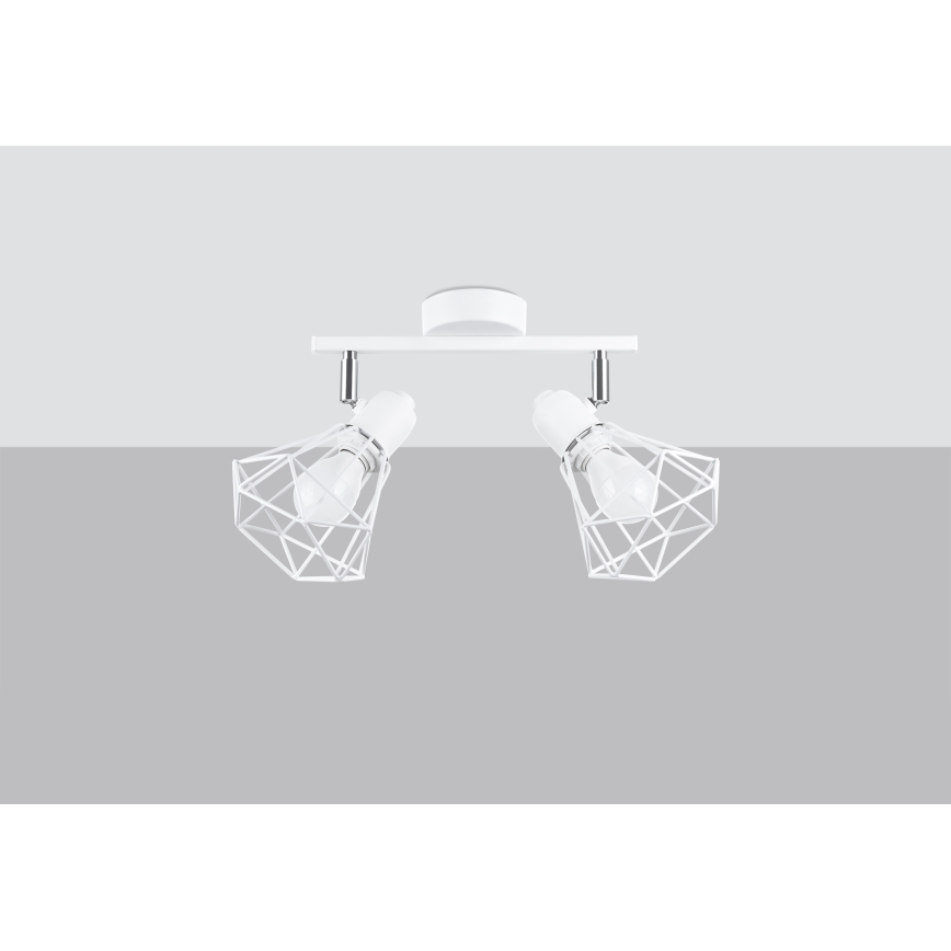 Spotlampe ARTEMIS 2xE14/40W/230V hvid