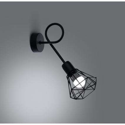 Væglampe ARTEMIS 1xE14/40W/230V sort