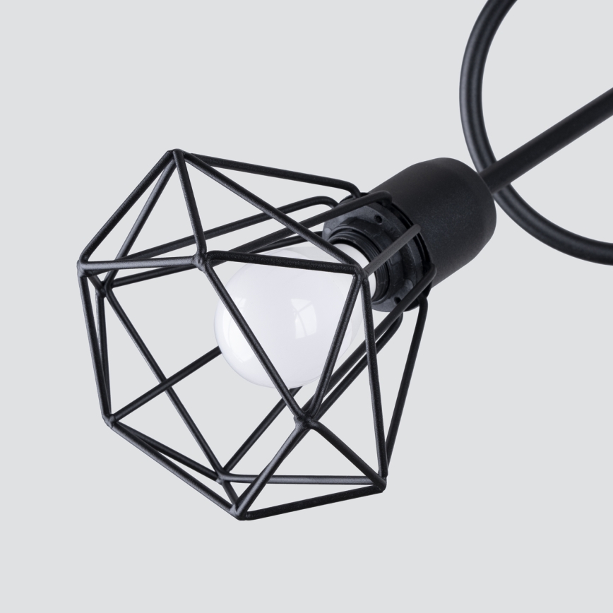 Loftlampe på stang ARTEMIS 3xE14/40W/230V sort