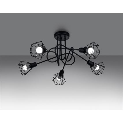 Pendellampe ARTEMIS 5xE14/40W/230V sort