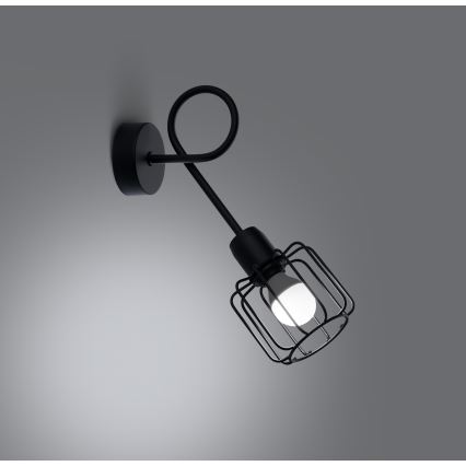 Væglampe BELUCI 1xE14/40W/230V sort