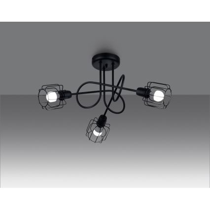 Pendellampe BELUCI 3xE14/40W/230V sort