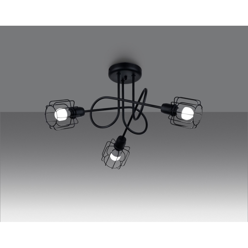Pendellampe BELUCI 3xE14/40W/230V sort