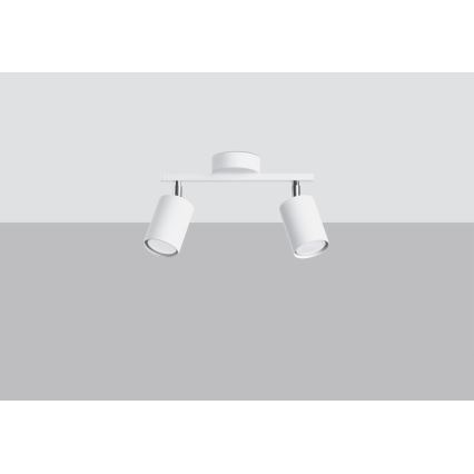 Spotlampe LEMMI 2xGU10/40W/230V hvid