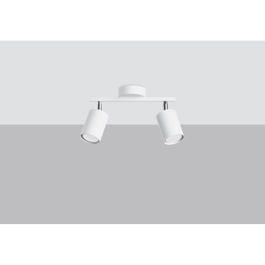 Spotlampe LEMMI 2xGU10/40W/230V hvid
