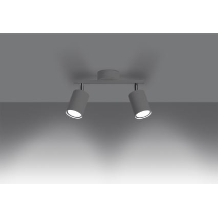 Spotlampe LEMMI 2xGU10/40W/230V hvid