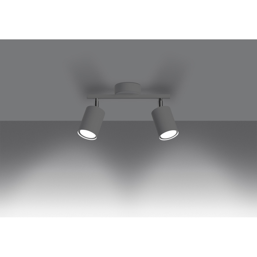 Spotlampe LEMMI 2xGU10/40W/230V hvid
