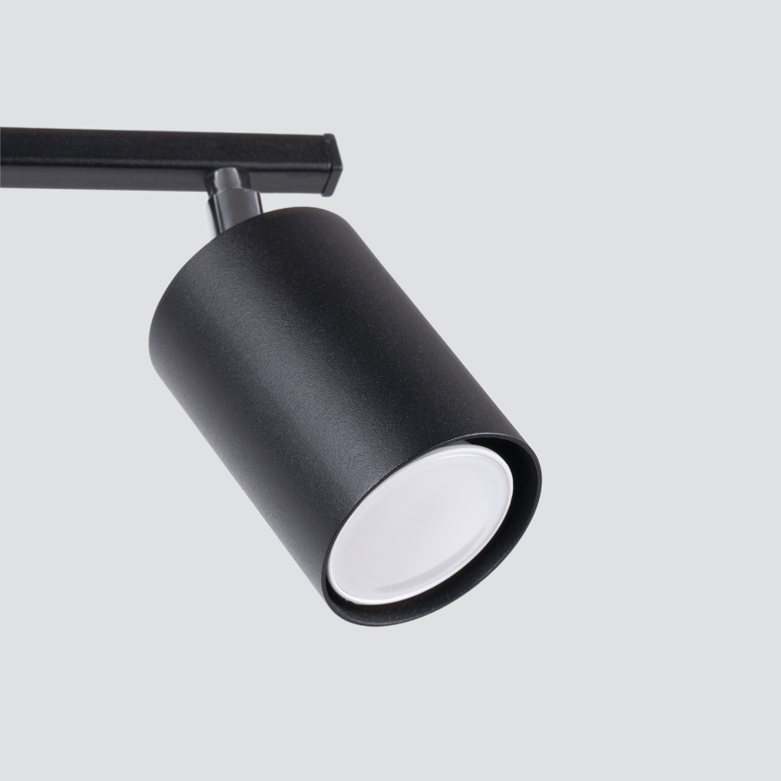 Spotlampe LEMMI 2xGU10/40W/230V sort