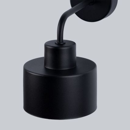 Væglampe SAVAR 1xE27/60W/230V sort