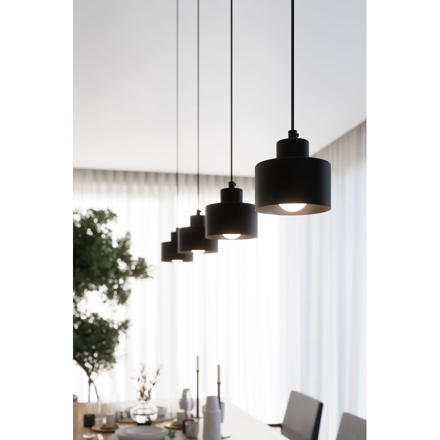 Pendel SAVAR 1xE27/60W/230V sort