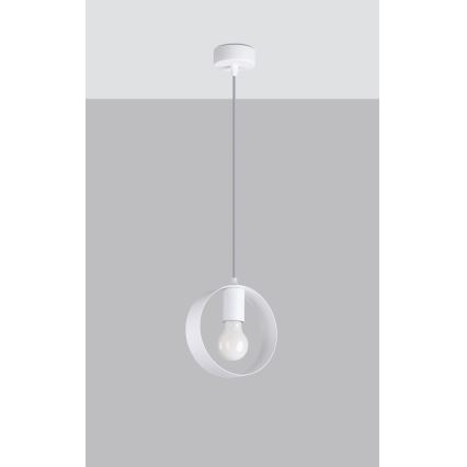 Loftlampe på kabel TITRAN 1xE27/60W/230V hvid