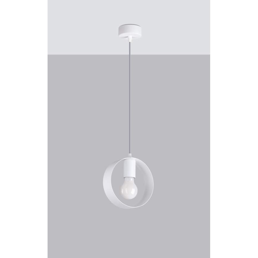 Loftlampe på kabel TITRAN 1xE27/60W/230V hvid