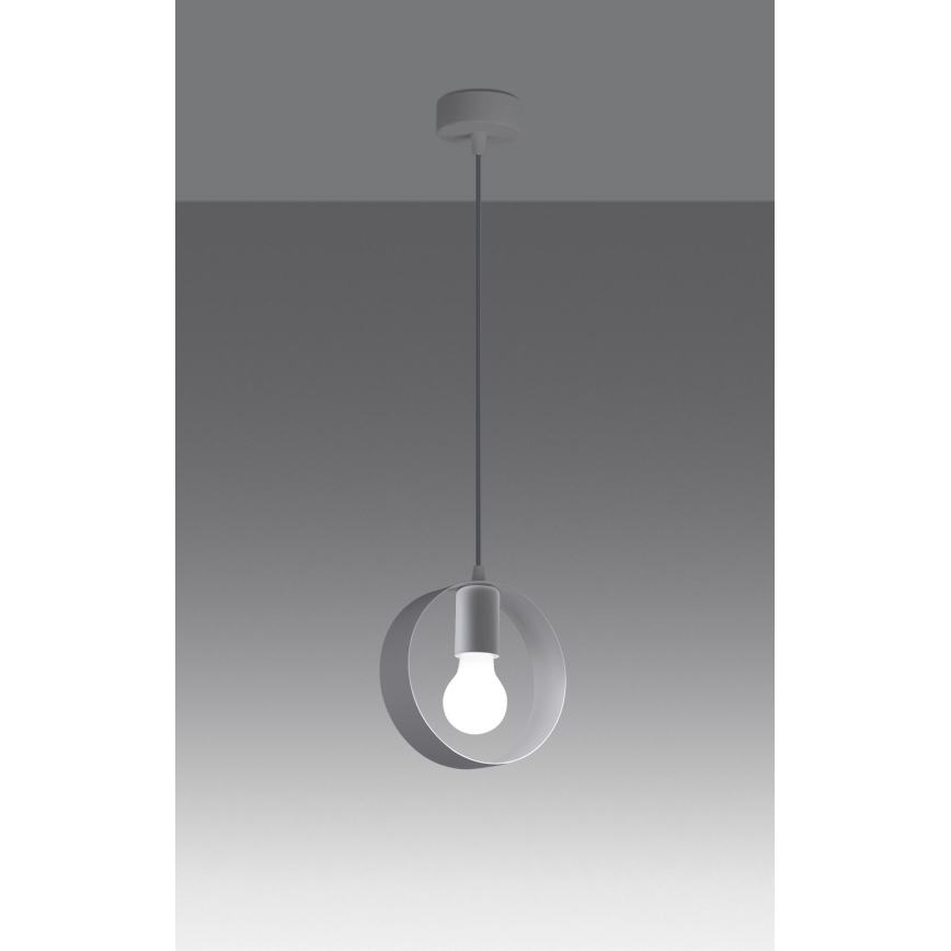 Loftlampe på kabel TITRAN 1xE27/60W/230V hvid