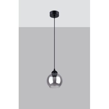 Pendel ALINO 1xE27/60W/230V sort