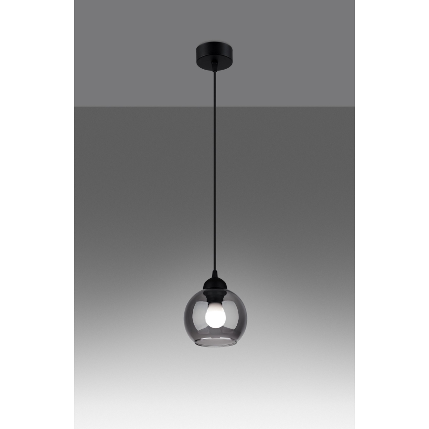 Pendel ALINO 1xE27/60W/230V sort